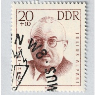 Germany DDR Man brown semi postal Used (BP91426)