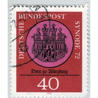 Germany Coat of arms red 40 Used (BP91430)