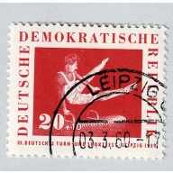 Germany DDR Olympics high horse red 20 Used (BP91507)