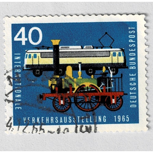 Germany Trains blue 40 Used (BP91511)