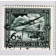 Germany Airplane green 6  Used (BP91513)