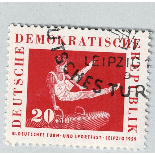 Germany DDR Olympics high horse red 20 Used (BP91519)