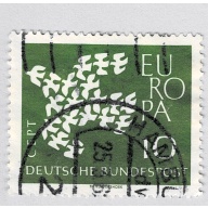 Germany Europa dove green 10 Used (BP91520)