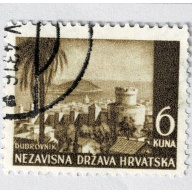 Croatia Croatia 40 Dubrovnik Castle 1941 Used (BP91526)