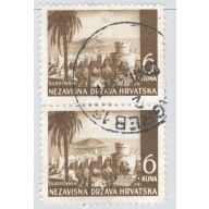 Croatia Croatia 40 Dubrovnik Castle 1941  Used V Pair 1  (BP91601)