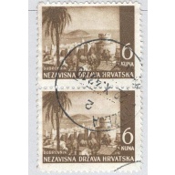Croatia Croatia 40 Dubrovnik Castle 1941  Used V Pair 2  (BP91602)