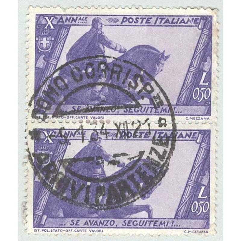 Italy 297 Horseman  Used V Pair 1  (BP91604)