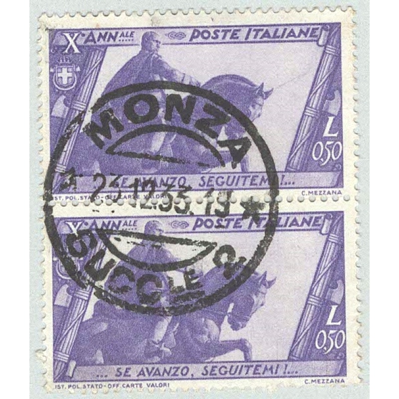 Italy 297 Horseman  Used V Pair 2  (BP91605)