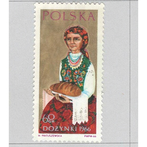 Poland Painting Woman Used 1  (BP91607)