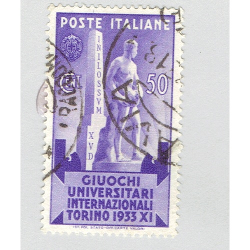 Italy 308 Statue of athelete 1923 Used (BP91701)