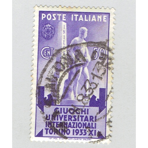 Italy 308 Statue of athelete 1923 Used (BP91702)