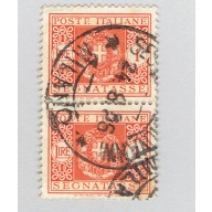 Italy J36 Coat of Arms 1934 Used V pair (BP91705)