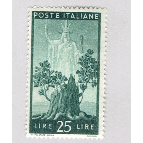 Italy 486 Italia and Sprouting Oak 1947 Used (BP91707)