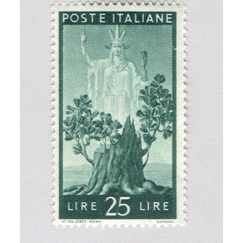 Italy 486 Italia and Sprouting Oak 1947 Used (BP91709)