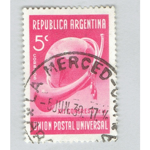 Argentina 459 Globe and Horn Used (BP91724)