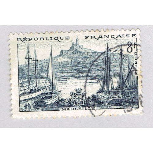France 775 Marseille 1955 Used (BP91816)