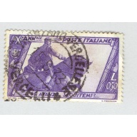 Italy 297 Mussollni statue 1922 Used (BP91828)