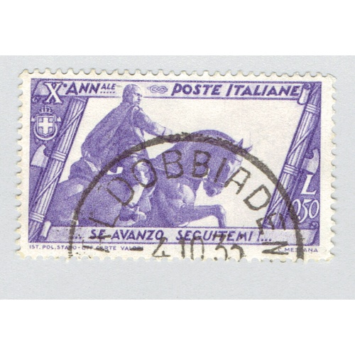 Italy 297 Mussollni statue 1922 Used (BP91902)