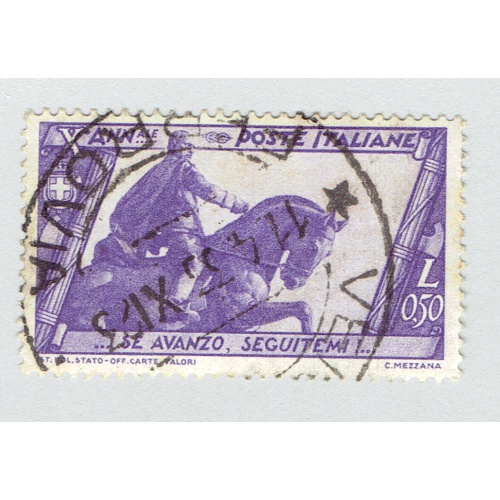 Italy 297 Mussollni statue 1922 Used (BP91903)