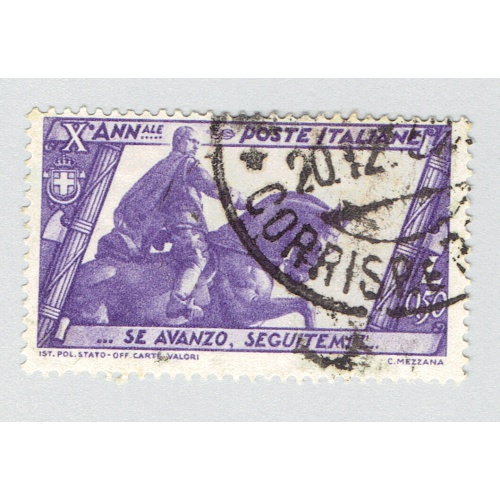 Italy 297 Mussollni statue 1922 Used (BP91905)