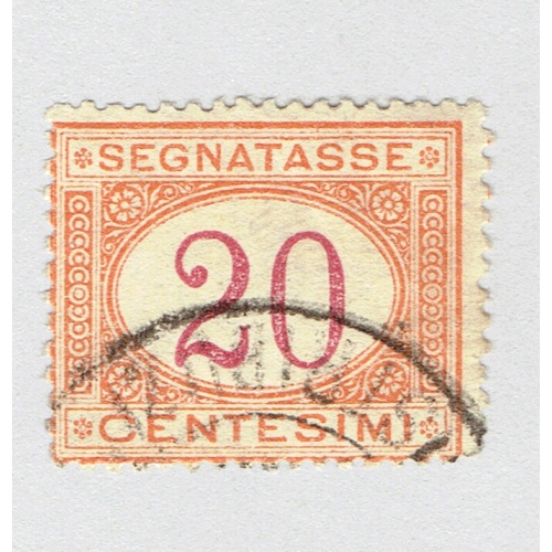 Italy J7 Postage Due 20 1870 Used (BP92107)
