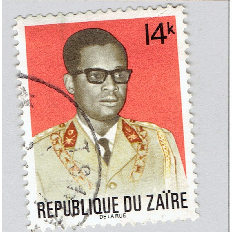 Zaire 768 President Joseph Mobutu 1972Used (BP92222)