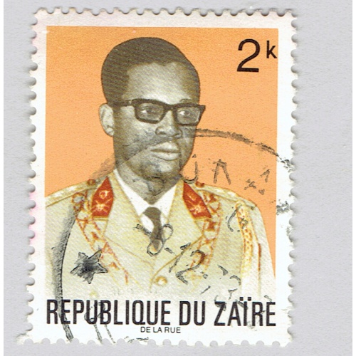 Zaire 760 President Joseph Mobutu 1972Used (BP92224)