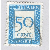 Netherlands Numeral 50 blue Used (BP92317)