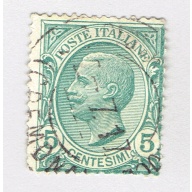 Italy King Guido green 5 Used (BP92320)