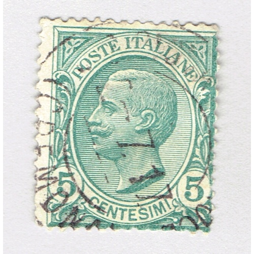 Italy King Guido green 5 Used (BP92320)