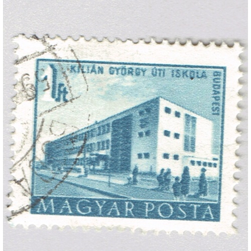 Hungary Building blue one Used (BP92331)