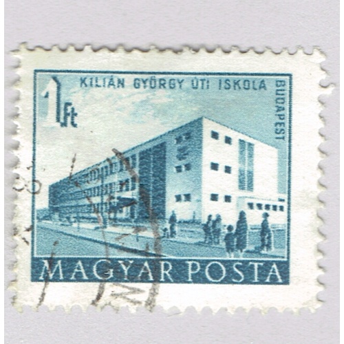 Hungary Building blue one Used (BP92333)