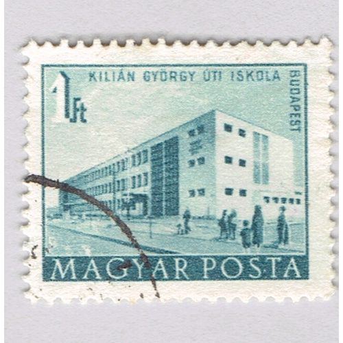 Hungary Building blue one Used (BP92334)