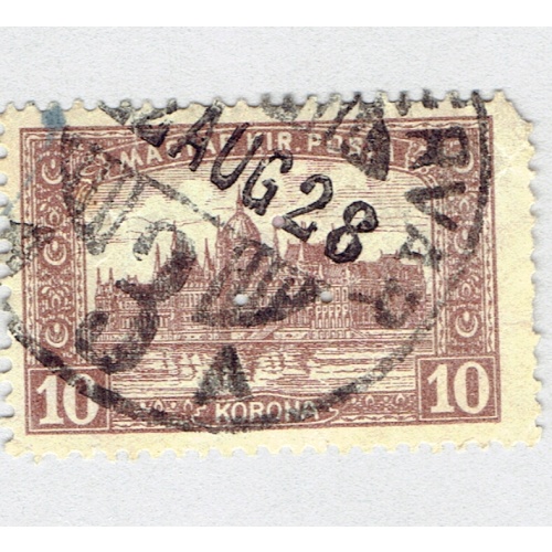 Hungary City Violet 10 Used (BP92514)