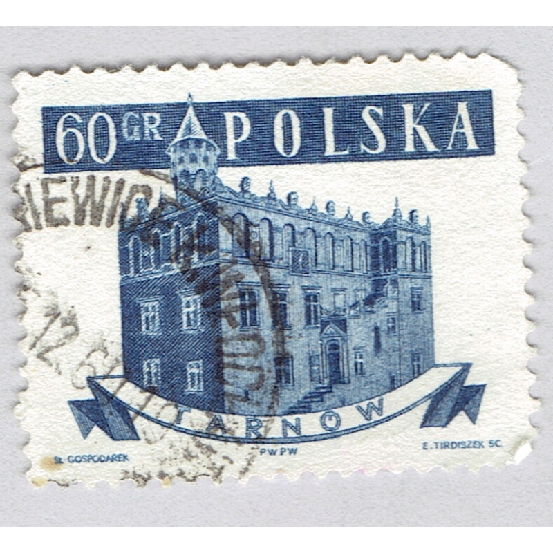 Poland Building blue 60 Used (BP92529)