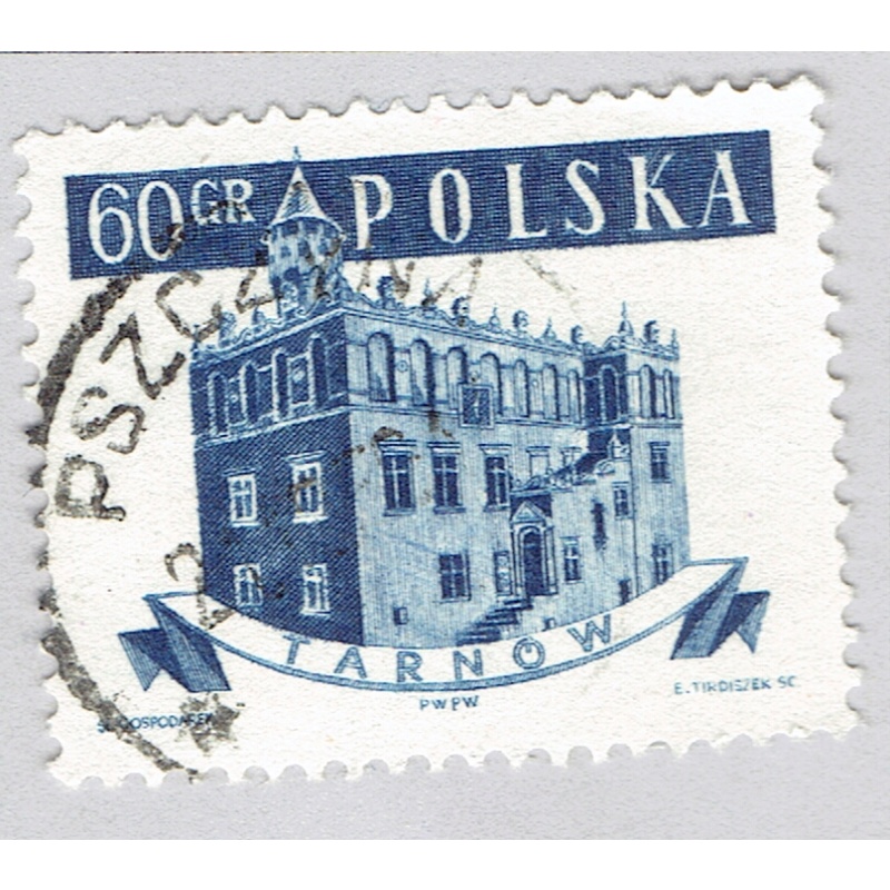 Poland Building blue 60 Used (BP92530)
