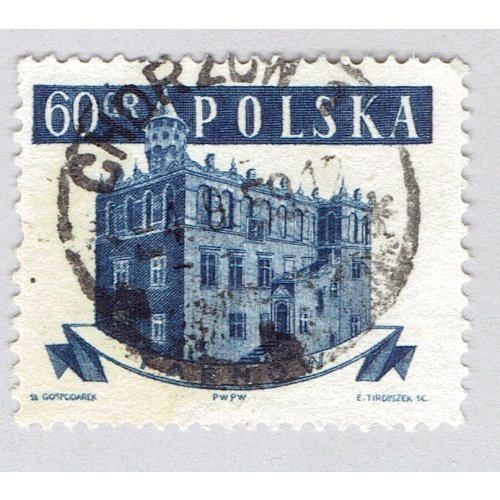 Poland Building blue 60 Used (BP92532)