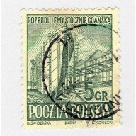 Poland Shipyard green 5 Used (BP92601)
