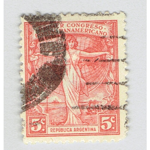 Argentina 291A Allegory Pan America 1921Used (BP92709)