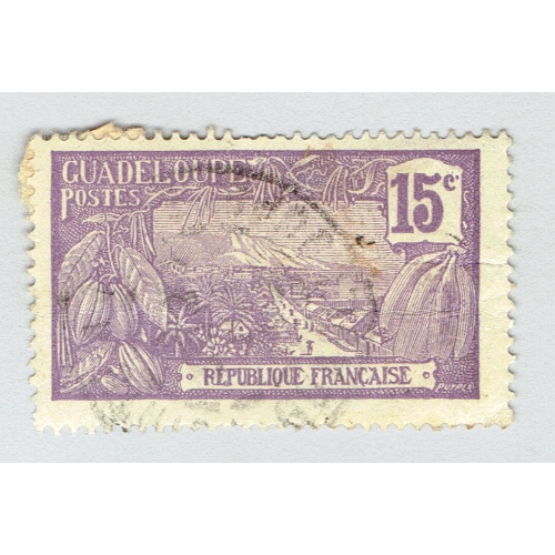 Guadeloupe 62 harbor at Basse Terre 1905 Used (BP92919)