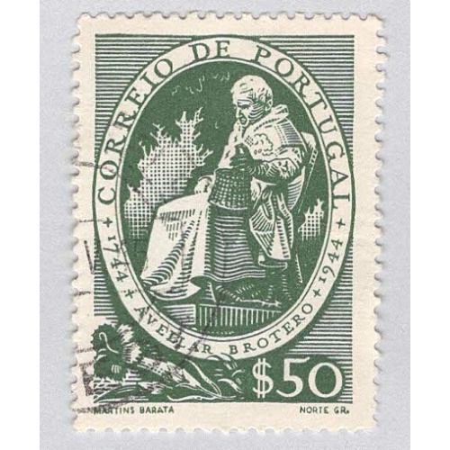 Portugal Statue Green 50 Used (BP93008)