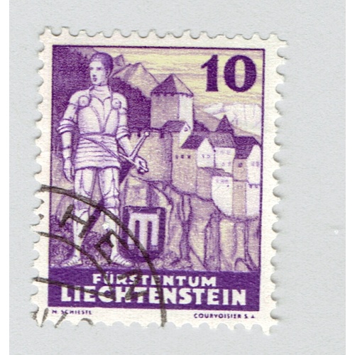 Liechtenstein Knight and Castle Used (BP93107)