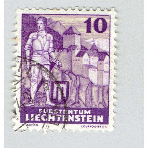 Liechtenstein Knight and Castle Used (BP93108)