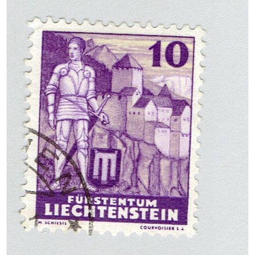 Liechtenstein Knight and Castle Used (BP93110)