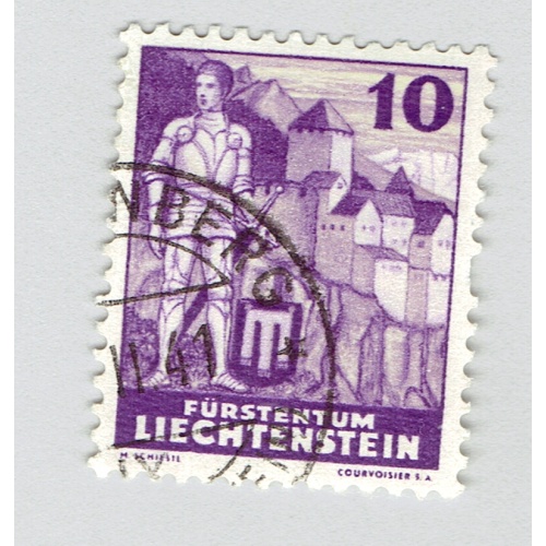 Liechtenstein Knight and Castle Used (BP93112)