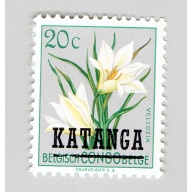 Katanga 20 Flowers 20c MLH (BP93118)