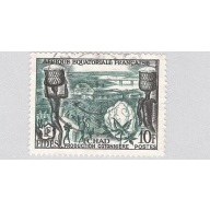 Equatorial Africa Men carrying cotton green 10  Used (BP93317)