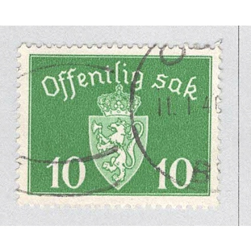 Norway O35 Coat of Arms Used (BP93414)
