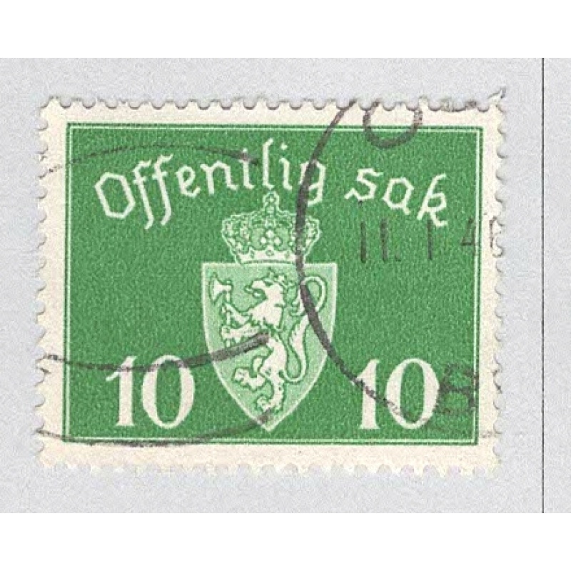 Norway O35 Coat of Arms Used (BP93414)