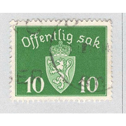Norway O35 Coat of Arms Used (BP93416)